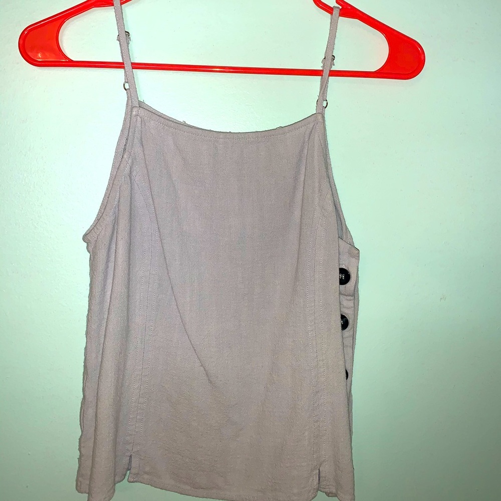 Sadie and sage baby blue spaghetti strap tank top